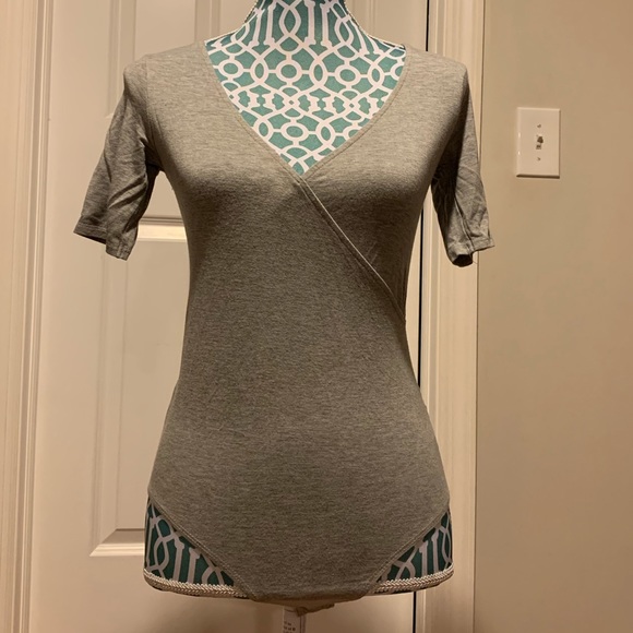 Body suit - cotton/spandex- gray - Small - Picture 2 of 4
